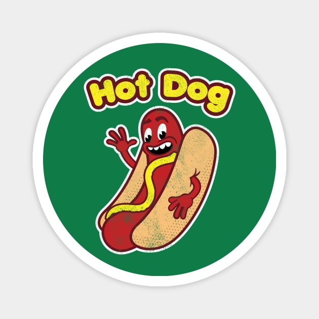 Hot Dog Magnet by toadyco